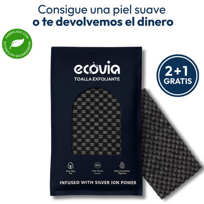 BodyClean® Toalla de ducha exfoliante Ecovia