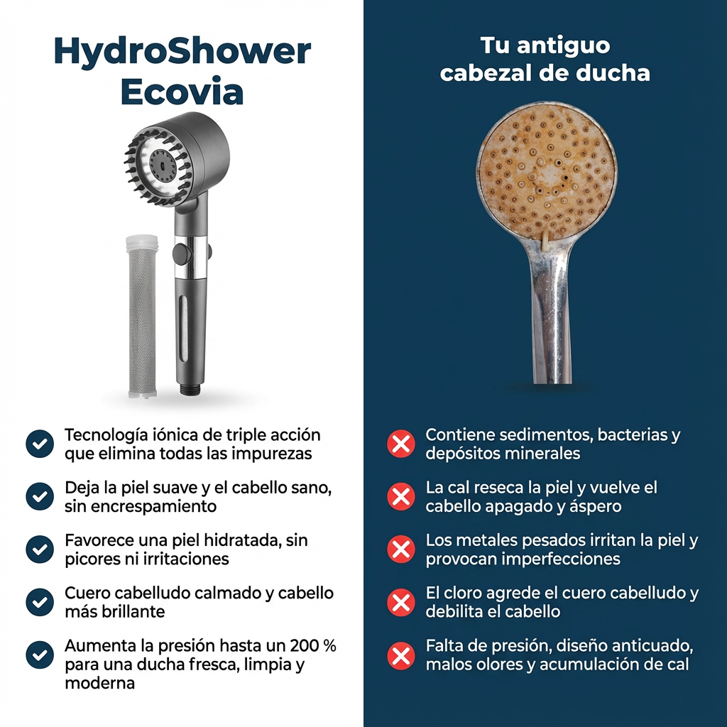 Cabezal de ducha 3 en 1 HydroShower®